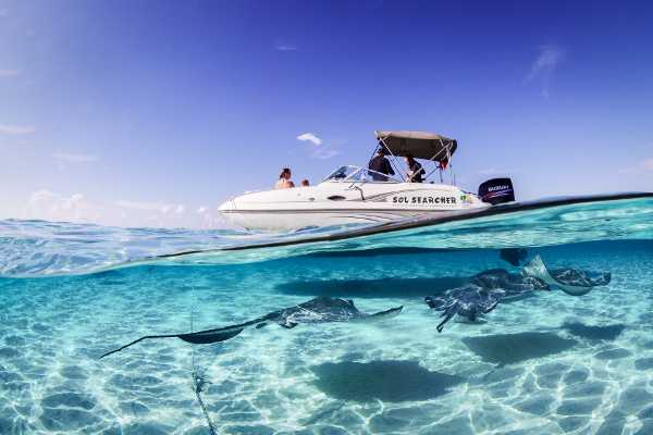crystal clear waters in Cayman 